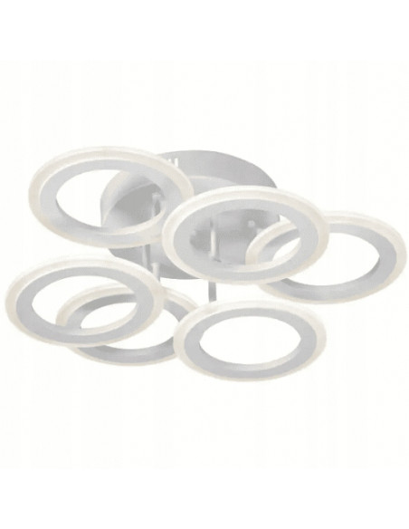 Nowoczesny plafon LED Venti z obręczami, lampa sufitowa 54W, energooszczędna do salonu, jadalni i biura