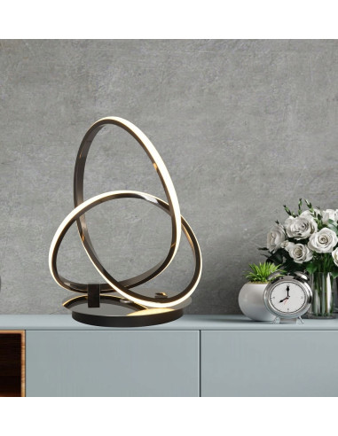 Lampa nocna LED BANDOL czarna z dotykowym ściemniaczem – elegancja i komfort w każdym wnętrzu