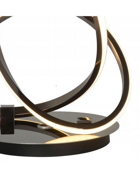 Lampa nocna LED BANDOL czarna z dotykowym ściemniaczem – elegancja i komfort w każdym wnętrzu