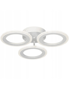 Elegancka Biała Lampa LED Venti Spinner – Stylowy Plafon do Wnętrz i Łazienki, Energooszczędne Oświetlenie