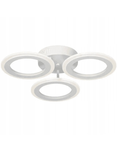 Elegancka Biała Lampa LED Venti Spinner – Stylowy Plafon do Wnętrz i Łazienki, Energooszczędne Oświetlenie