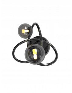 Kinkiet ścienny NANCY z dymionym kloszem - elegancka lampa do przedpokoju i nowoczesnych wnętrz