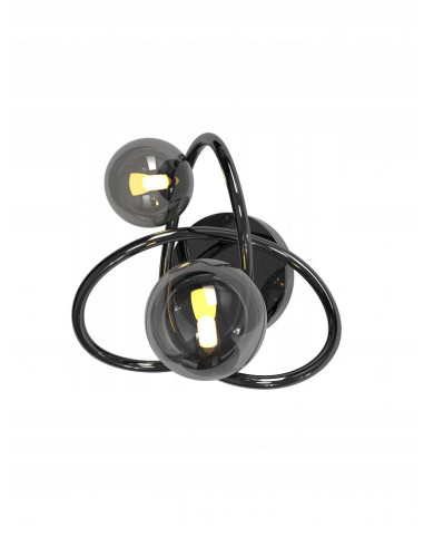 Kinkiet ścienny NANCY z dymionym kloszem - elegancka lampa do przedpokoju i nowoczesnych wnętrz