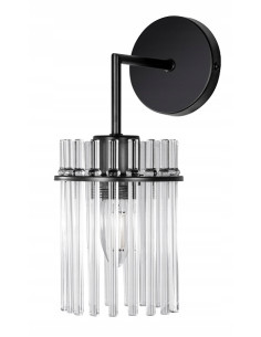 Kinkiet loftowy z metalowym stelażem i szklanymi rurkami, idealny do sypialni - eleganckie oświetlenie vintage.