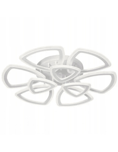 Nowoczesna lampa LED w kształcie kwiatu do holu i jadalni - energooszczędny plafon o stylowym designie