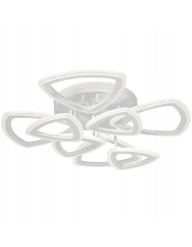 Energooszczędna lampa sufitowa LED trójkątna Venti 67 cm – nowoczesny plafon do salonu i hotelu