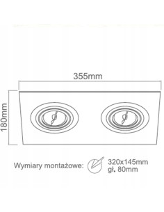 Lampa sufitowa Faro II Nero - eleganckie oczka LED do kuchni i jadalni, styl minimalistyczny, Orlicki Design. 2