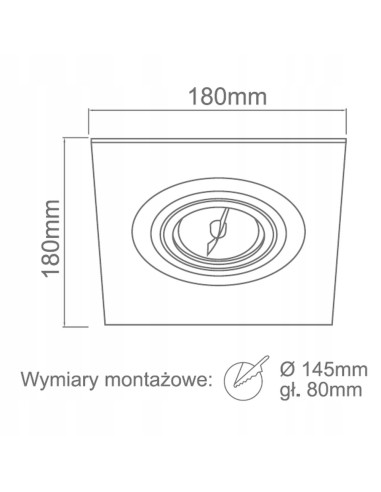 Lampa sufitowa wpuszczana Faro I Nero – eleganckie oświetlenie LED w czarnej Aluminiowej oprawie do nowoczesnych wnętrz