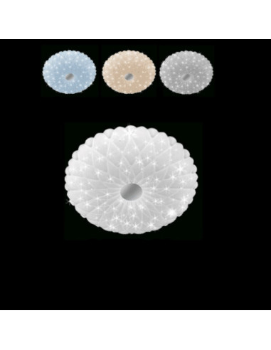 Plafon LED Venti 40 cm z regulacją barwy światła - Nowoczesne oświetlenie do kuchni i sypialni, biały