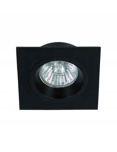 Lampa podtynkowa Osta Nero – nowoczesne oświetlenie kwadratowe w matowej czerni do eleganckich wnętrz