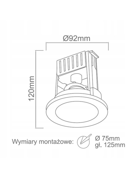 Lampa sufitowa Scudo - eleganckie oświetlenie LED do nowoczesnych wnętrz, kuchni, holu i łazienki