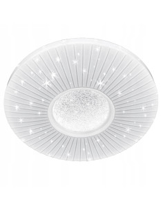 Elegancka plafoniera LED z gwiazdkami - nowoczesne oświetlenie do sypialni i holu, energooszczędna i stylowa.