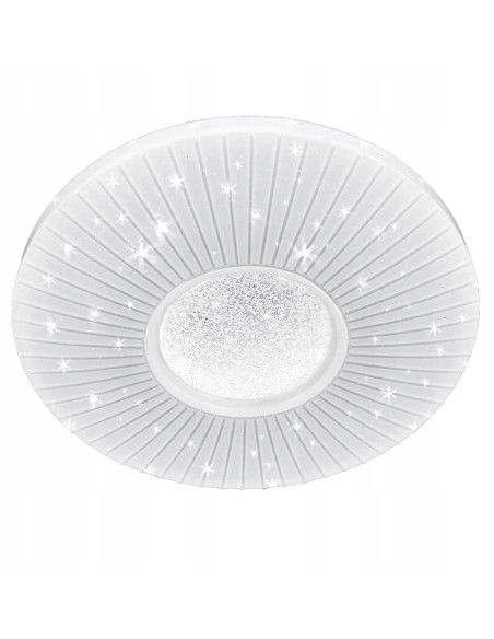 Elegancka plafoniera LED z gwiazdkami - nowoczesne oświetlenie do sypialni i holu, energooszczędna i stylowa.