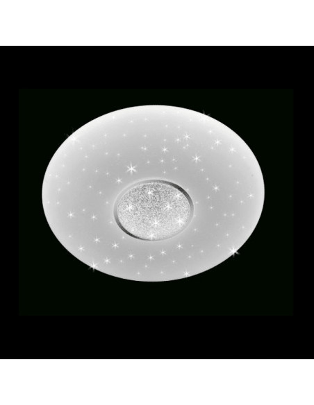 Nowoczesny plafon LED VENTI z gwiaździstym efektem - energooszczędne oświetlenie do salonu i sypialni 50 cm