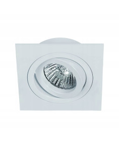 Kwadratowa lampa sufitowa Fasto I Bianco - nowoczesne oświetlenie LED, biały mat, energooszczędna, 8W.