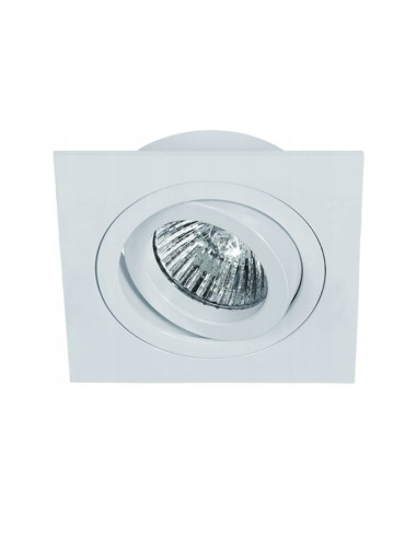 Kwadratowa lampa sufitowa Fasto I Bianco - nowoczesne oświetlenie LED, biały mat, energooszczędna, 8W.