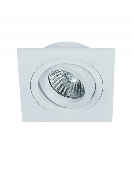 Kwadratowa lampa sufitowa Fasto I Bianco - nowoczesne oświetlenie LED, biały mat, energooszczędna, 8W.