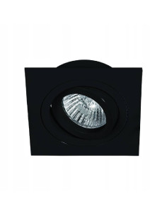 Lampa sufitowa Fasto I Nero - kwadratowa, matowa oprawa GU10 do nowoczesnych wnętrz, energooszczędna, elegancka.