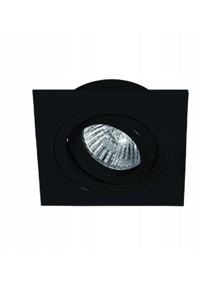 Lampa sufitowa Fasto I Nero - kwadratowa, matowa oprawa GU10 do nowoczesnych wnętrz, energooszczędna, elegancka.