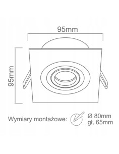 Lampa sufitowa Fasto I Nero - kwadratowa, matowa oprawa GU10 do nowoczesnych wnętrz, energooszczędna, elegancka. 2