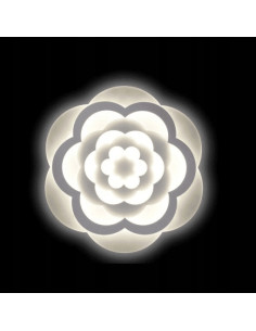Plafon LED "Wielobarwna Róża" 50 cm, nowoczesne oświetlenie sufitowe, energooszczędny, elegancki design do salonu i sypialni 2