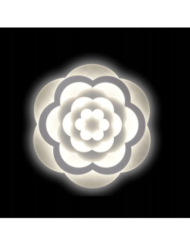 Plafon LED "Wielobarwna Róża" 50 cm, nowoczesne oświetlenie sufitowe, energooszczędny, elegancki design do salonu i sypialni