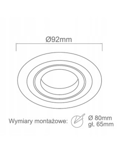 Lampa sufitowa Pio Nero - minimalistyczna, ruchoma, czarna oprawa GU10, idealna do salonu, kuchni i korytarza. 2