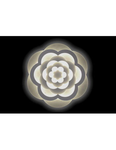 Plafon LED "Wielobarwna Róża" 50 cm, nowoczesne oświetlenie sufitowe, energooszczędny, elegancki design do salonu i sypialni