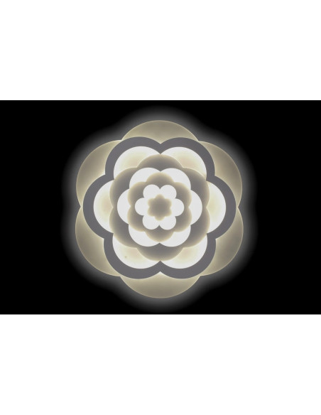 Plafon LED "Wielobarwna Róża" 50 cm, nowoczesne oświetlenie sufitowe, energooszczędny, elegancki design do salonu i sypialni