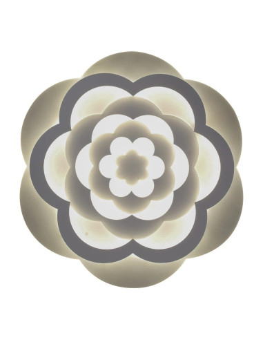 Plafon LED "Wielobarwna Róża" 50 cm, nowoczesne oświetlenie sufitowe, energooszczędny, elegancki design do salonu i sypialni