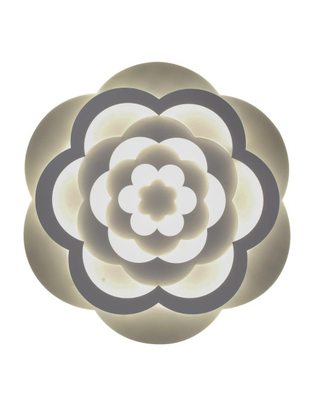 Plafon LED "Wielobarwna Róża" 50 cm, nowoczesne oświetlenie sufitowe, energooszczędny, elegancki design do salonu i sypialni