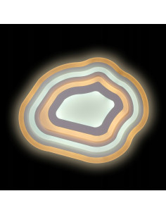 Nowoczesny plafon LED w kształcie kleksa - elegancka lampa sufitowa do sypialni Venti z regulacją światła