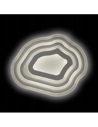 Nowoczesny plafon LED w kształcie kleksa - elegancka lampa sufitowa do sypialni Venti z regulacją światła