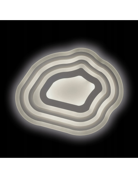 Nowoczesny plafon LED w kształcie kleksa - elegancka lampa sufitowa do sypialni Venti z regulacją światła