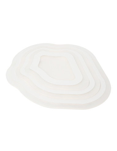 Nowoczesny plafon LED w kształcie kleksa - elegancka lampa sufitowa do sypialni Venti z regulacją światła