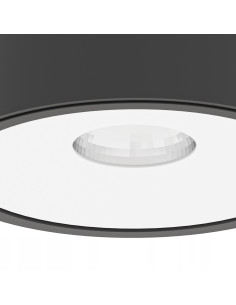 Lampa sufitowa Neo Nero Slim KG Ufo Bianco - minimalistyczne oświetlenie LED w czarnym macie z białym akcentem 2
