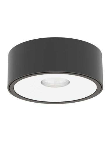 Lampa sufitowa Neo Nero Slim KG Ufo Bianco - minimalistyczne oświetlenie LED w czarnym macie z białym akcentem