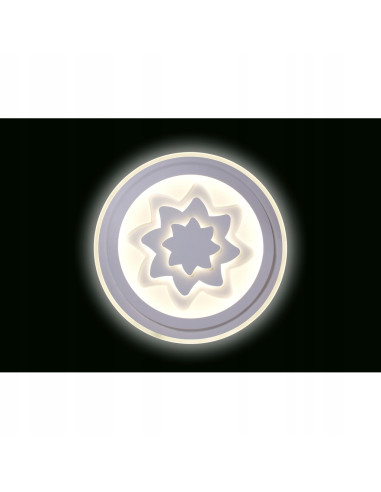 Plafon LED Venti "Słońce" - nowoczesna lampa sufitowa z trójwymiarowym designem do sypialni