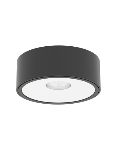 Lampa sufitowa Neo Nero Slim KG Ufo Bianco - minimalistyczne oświetlenie LED w czarnym macie z białym akcentem