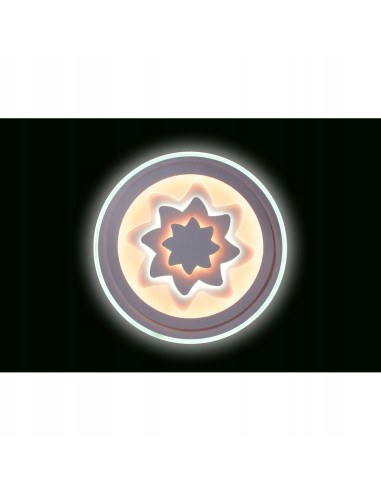 Plafon LED Venti "Słońce" - nowoczesna lampa sufitowa z trójwymiarowym designem do sypialni