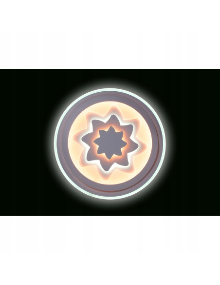 Plafon LED Venti "Słońce" - nowoczesna lampa sufitowa z trójwymiarowym designem do sypialni