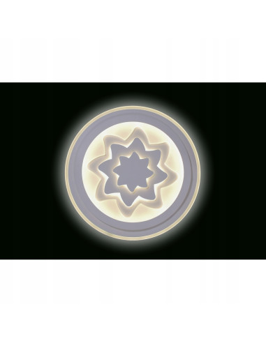 Plafon LED Venti "Słońce" - nowoczesna lampa sufitowa z trójwymiarowym designem do sypialni