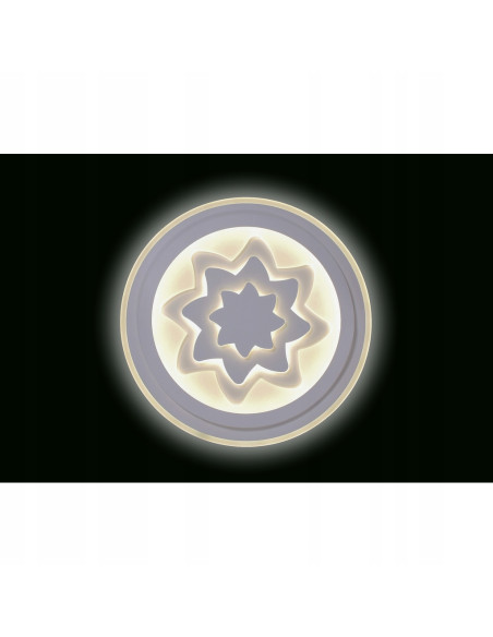 Plafon LED Venti "Słońce" - nowoczesna lampa sufitowa z trójwymiarowym designem do sypialni