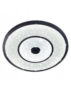 Okrągły Plafon LED Venti z Gwiazdkowym Wzorem - Nowoczesne Oświetlenie Łazienkowe w Białym i Szarym Kolorze