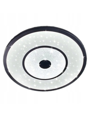 Okrągły Plafon LED Venti z Gwiazdkowym Wzorem - Nowoczesne Oświetlenie Łazienkowe w Białym i Szarym Kolorze