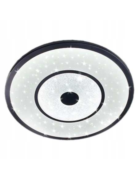 Okrągły Plafon LED Venti z Gwiazdkowym Wzorem - Nowoczesne Oświetlenie Łazienkowe w Białym i Szarym Kolorze
