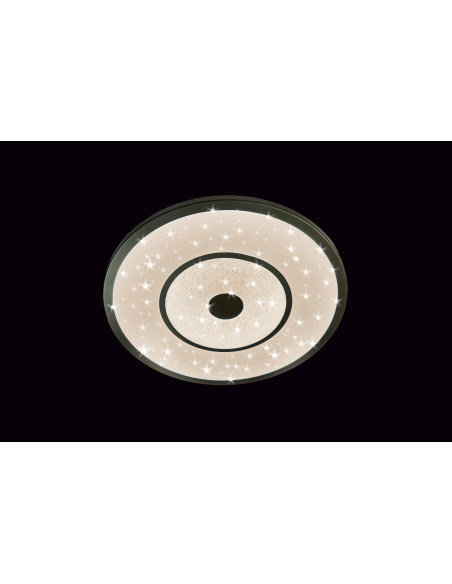 Okrągły Plafon LED Venti z Gwiazdkowym Wzorem - Nowoczesne Oświetlenie Łazienkowe w Białym i Szarym Kolorze