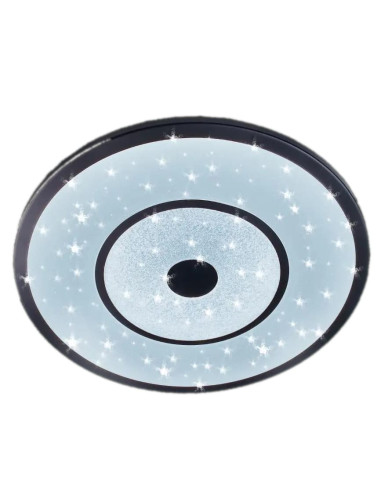 Okrągły Plafon LED Venti z Gwiazdkowym Wzorem - Nowoczesne Oświetlenie Łazienkowe w Białym i Szarym Kolorze