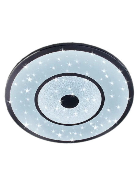 Okrągły Plafon LED Venti z Gwiazdkowym Wzorem - Nowoczesne Oświetlenie Łazienkowe w Białym i Szarym Kolorze