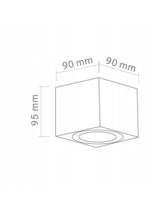 Reflektor sufitowy Lago Bianco IP44 - elegancka lampka do łazienki z aluminium, energooszczędna i minimalistyczna. 2